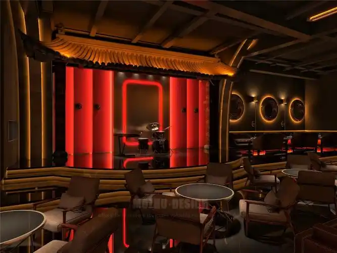酒吧包厢设计效果图▼遇见威士忌酒吧设计 / 形象墙设计效果图