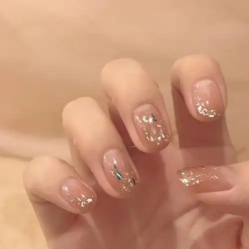 蒙色冰透琥珀色甲油2021年新款美甲流行果冻裸色指甲彩妆