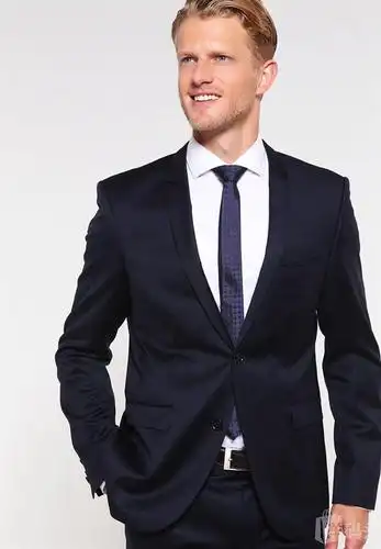 hugo boss西服男士修身版纯羊毛西装2件套套装 深蓝色hu722a030