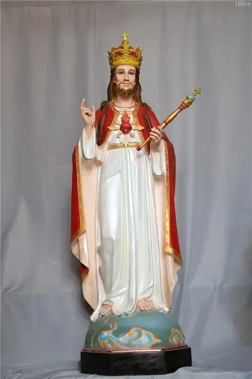 jesus圣心君王礼品塑像树脂圣物工艺桌面办公摆件