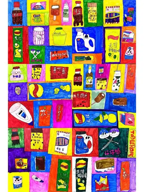 波谱零食写生线描