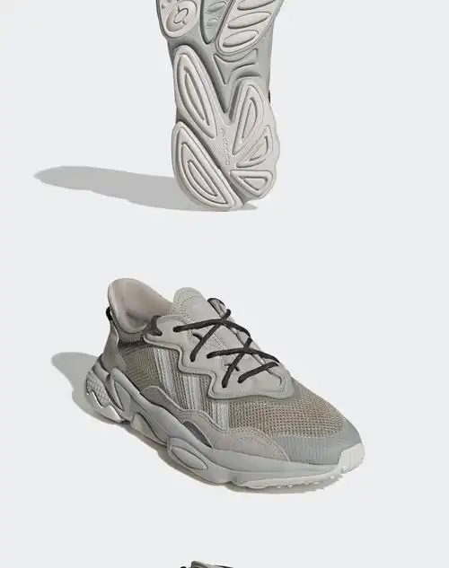 adidas三叶草ozweego男女新款休闲复古老爹鞋hp2334 米色/浅灰色 43