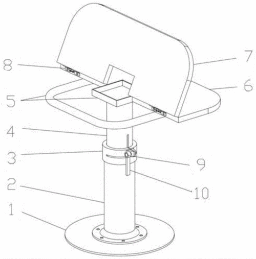 一种可升降的折叠桌的制作方法