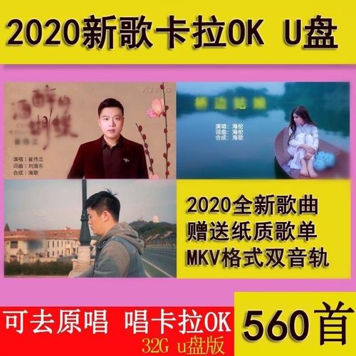 卡拉ok优盘2020新歌曲网红流行歌560首mkv高清视频格式双音轨可消音消