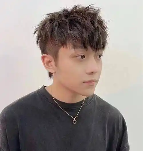 摩根碎盖发型,细软发质发量少的救星,让你少年感十足_盖头_男生_短发