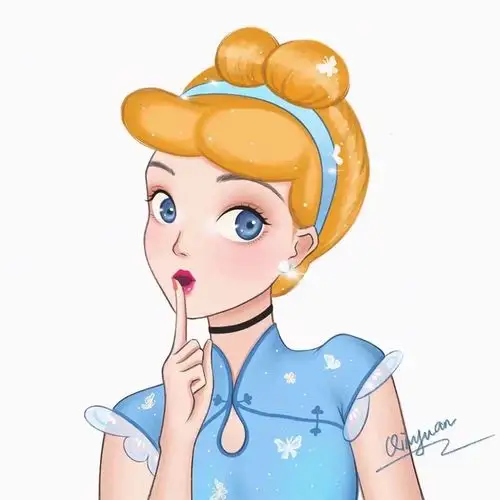 迪士尼公主旗袍头像!