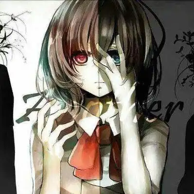 求类似于这种图片的双面性一半善一半恶qq头像