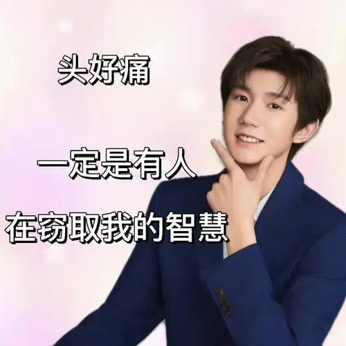 王源23岁且放青山远#我说想要八字手势小圆表情包于是就得到了