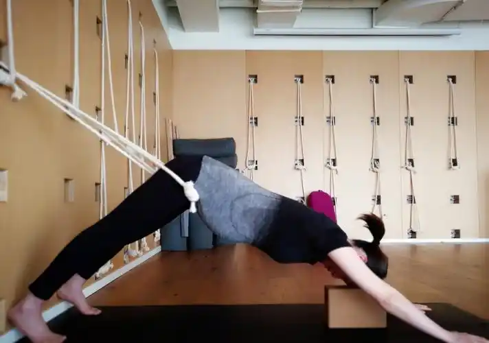 43岁的蒋勤勤怀二胎还坚持瑜伽健身 挺孕肚做高难度动作