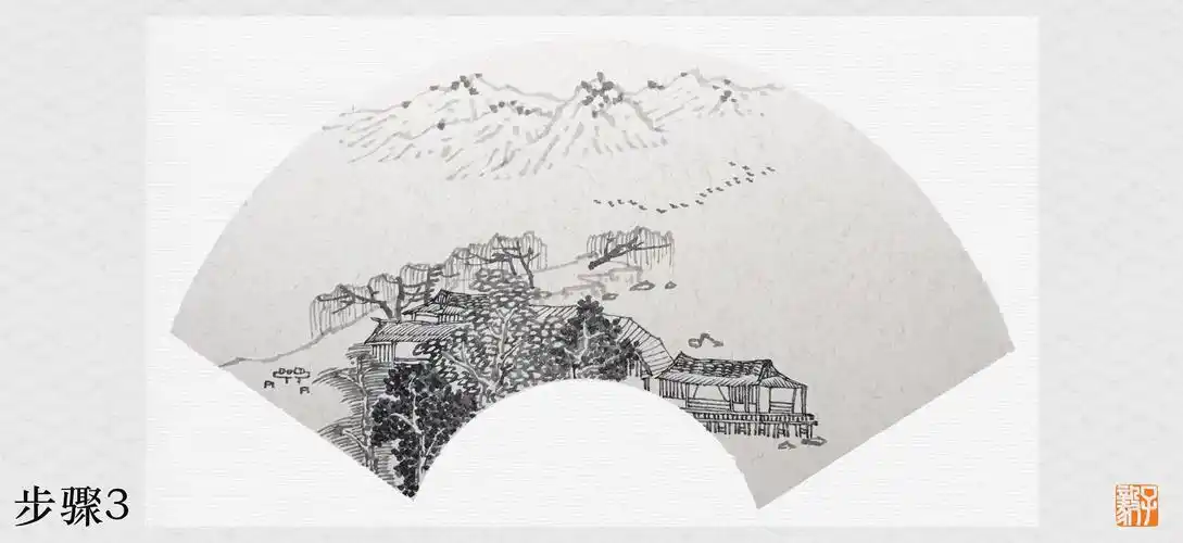 儿童山水画教学《春晓诗意图》