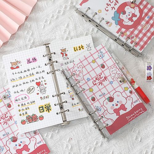 简约ins风活页手账本 日韩可拆卸少女心可爱网红手帐笔记本子套装
