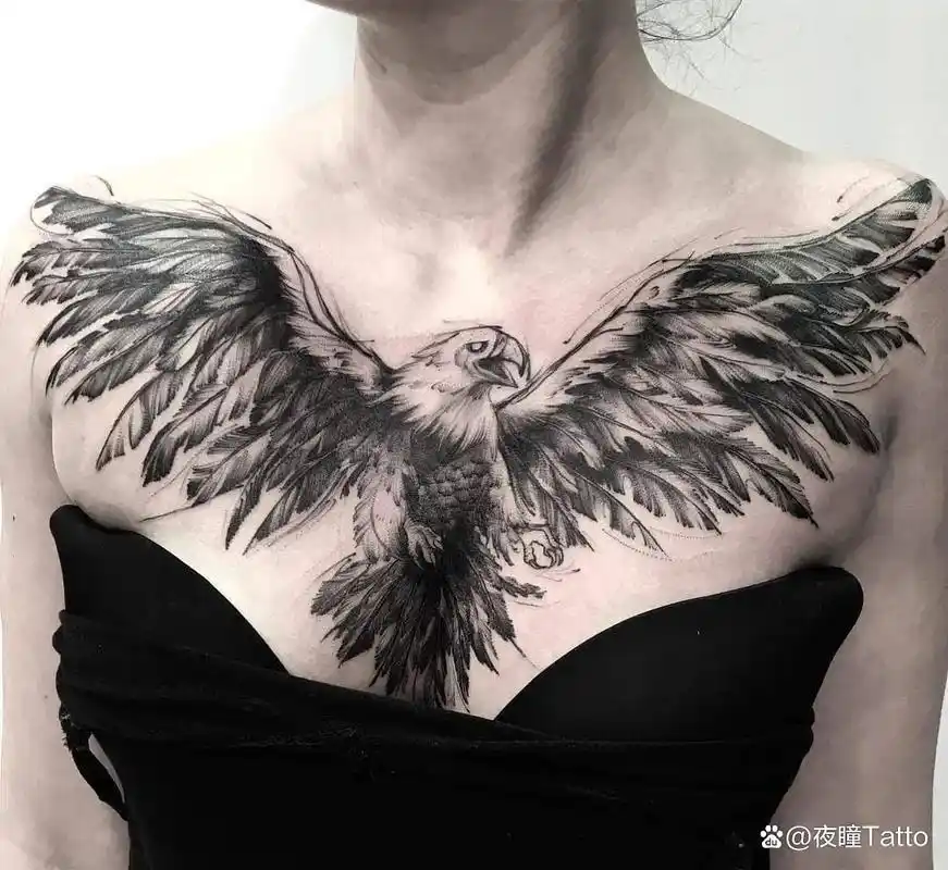 胸前老鹰纹身图案的含义是什么?