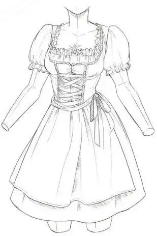 漫画女生裙子的画法,手绘漫画初学者必备!