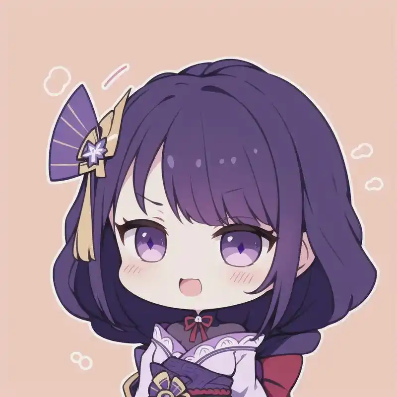 今天是只有雷电将军的一天.#原神枫丹 #q版人物 #原神头像 - 抖音