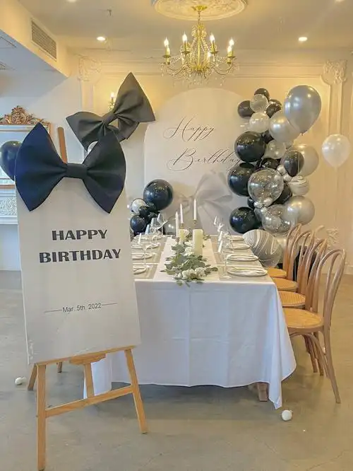 合肥生日餐厅生日布置气球布置