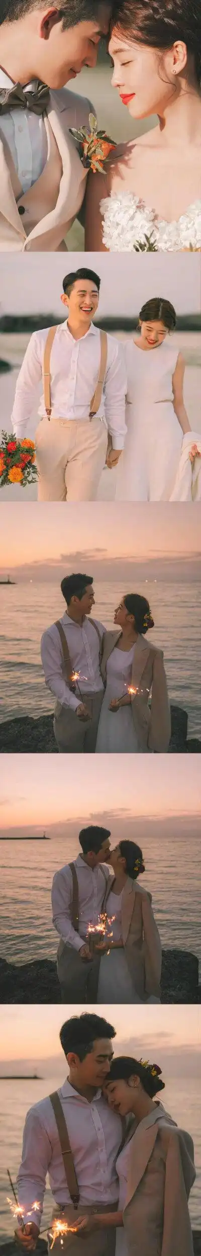 异地恋情侣合照