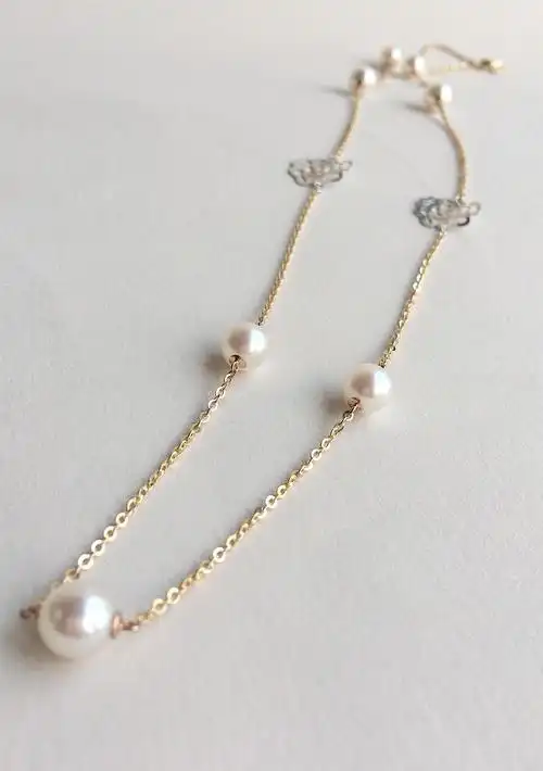 chic系列14k海水珍珠项链