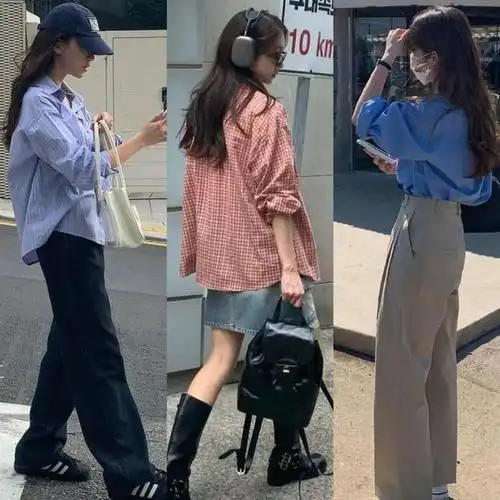 春季跟着韩国欧尼学休闲风穿搭简单舒服又时髦太好看
