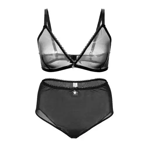 透明内衣女无钢圈文胸全透超薄透视胸罩奶罩文胸