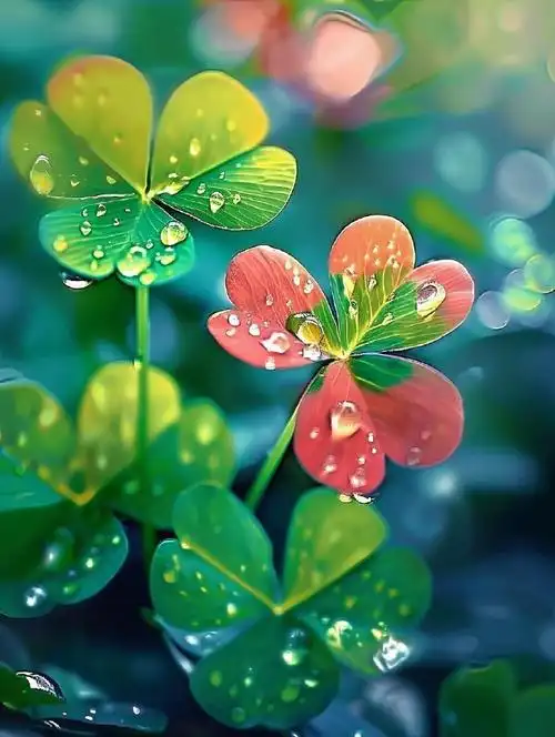 愿四叶草带给你幸运和希望,让你实现自己的愿望.