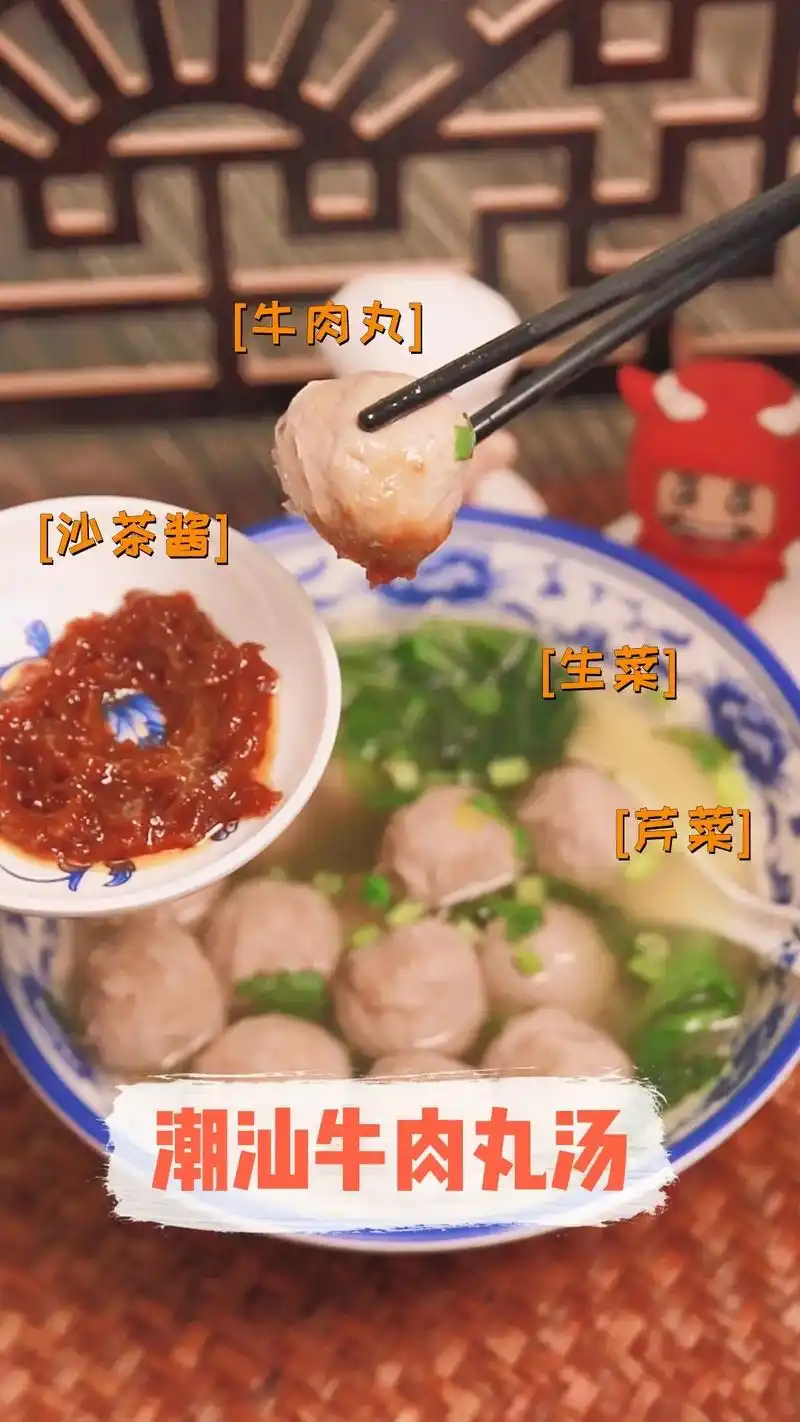 懒人食谱,潮汕牛肉丸汤,一碗下肚好吃到爆,宵夜必备美食 真真 - 抖音