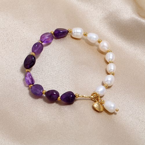 时尚高档天然淡水珍珠玛瑙水晶手链气质百搭复古手链