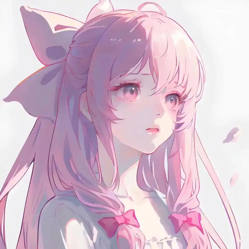 粉色可爱头像·招桃花女生头像