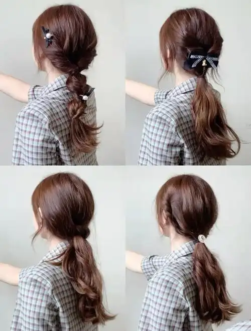 低马尾可以增加的配饰