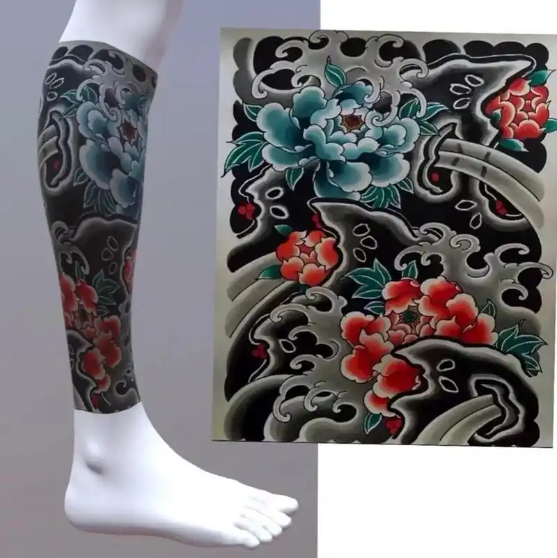 包小腿纹身手稿 老传统包小腿纹身手稿