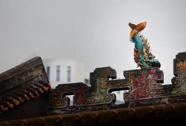 (摄影:石建华 )三元古庙承载了广州市白云区三元里人民抵御外辱,保家