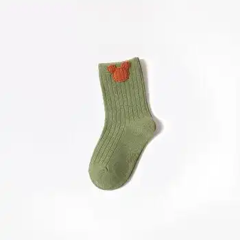 咕咕爱婴儿袜子春秋纯棉新生儿宝宝袜0到3岁米奇中筒袜男女童松口不