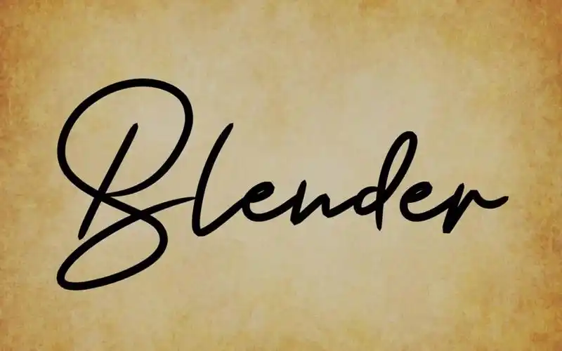 blender英文手写动画fancy king字体模板分享