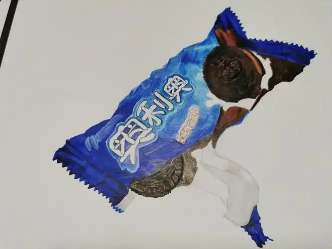 彩铅习作奥利奥饼干