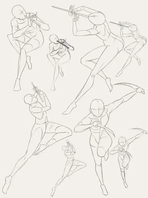 漫画人体结构及动态