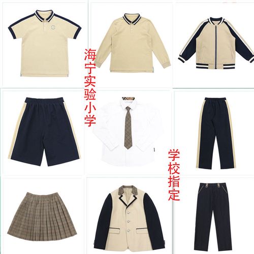 海宁 实验小学短袖新款运动服秋装制服套装学校指定金鸟校服短袖