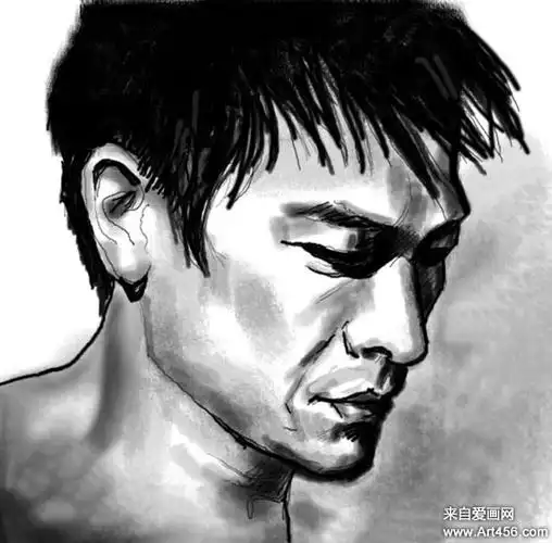 一组刘德华素描头像欣赏