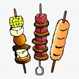 旅游野炊聚餐烧烤串