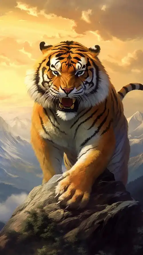 另外我们很难不注意到老虎的爪子,那强壮的爪子,能够使老虎在森林中