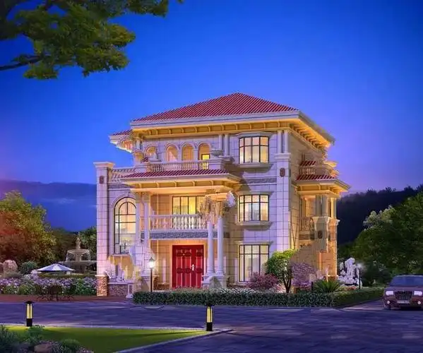 带有旋转台阶的别墅3栋客厅全部选择挑空的设计成为无愧的豪宅