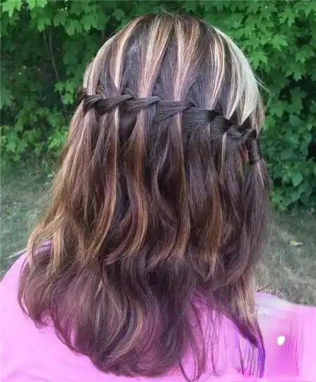 10款超仙瀑布辫编发 女生必学唯美发型