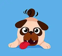 卡通哈巴狗素材