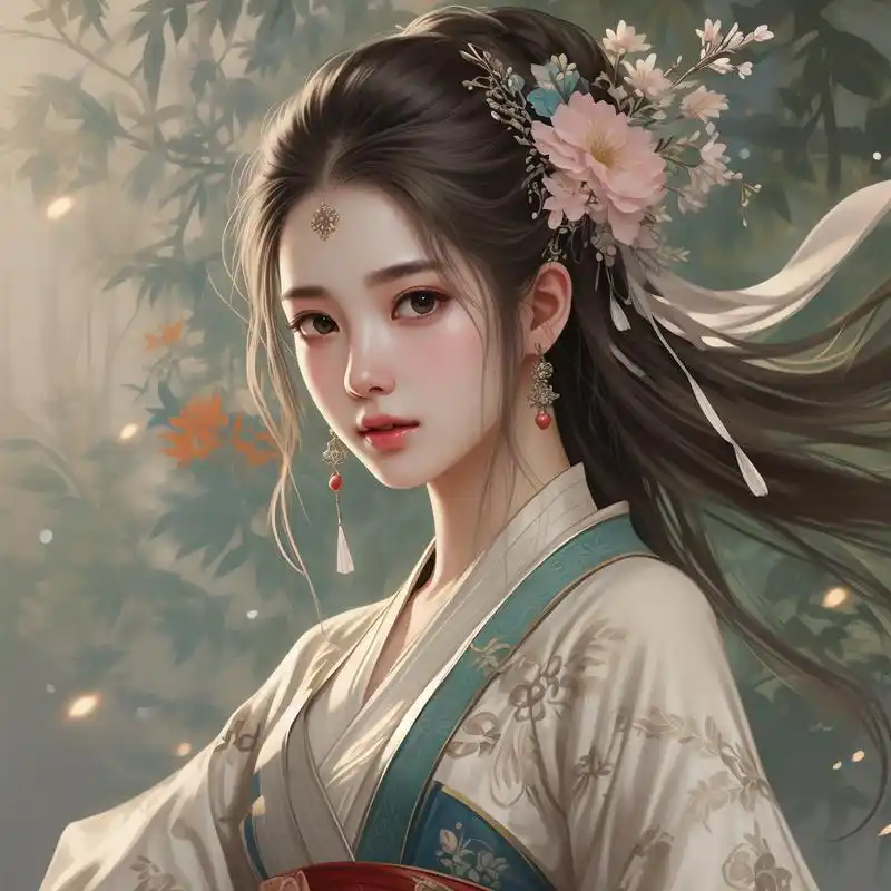 90古风手绘女生头像精选96