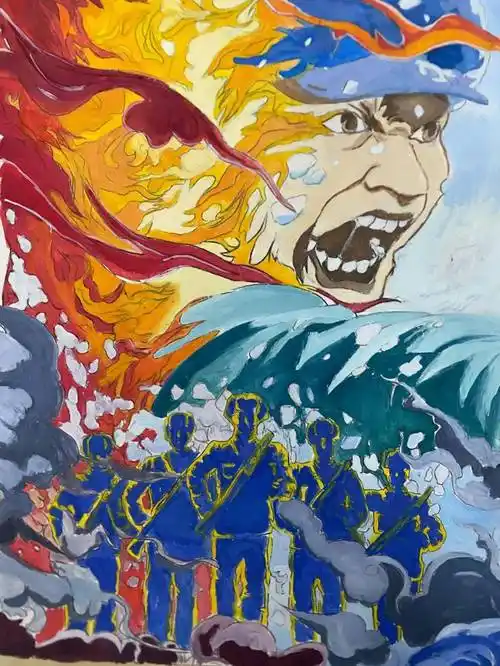 童心画安全"防灾减灾绘画征集大赛作品展播(二)_画笔_少儿_崔景然