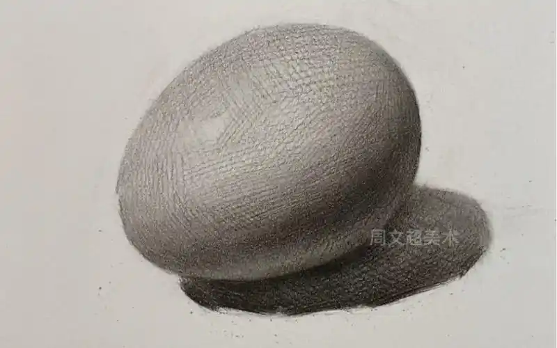 静物素描鸡蛋画法