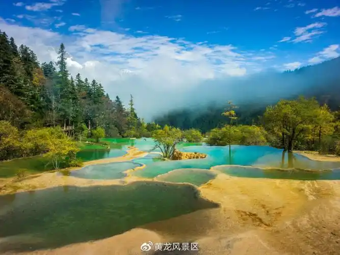 黄龙景区通报钙华滩遭踩踏游客当即被劝离