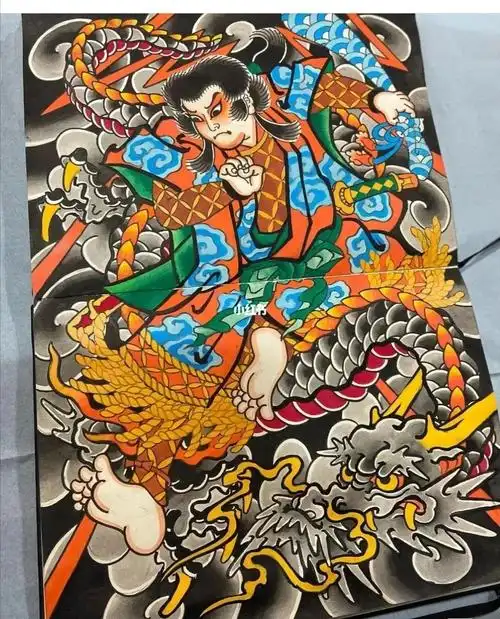 纹身手稿图案.云龙九郎纹身
