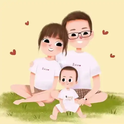 一家三口头像(男孩篇)