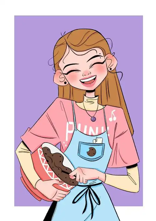 欧美卡通人物插画