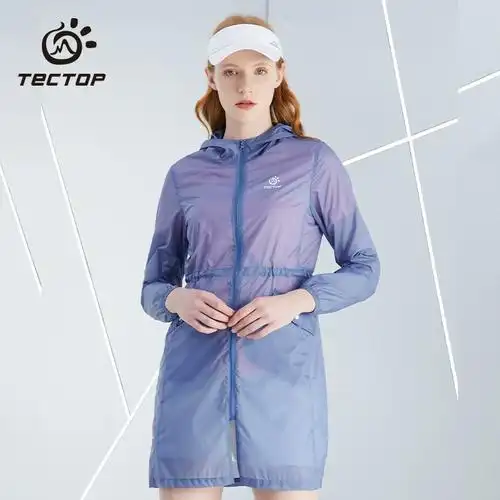 2021春夏季中长款防晒衣女防紫外线超薄透款气冰丝皮肤衣外套风衣