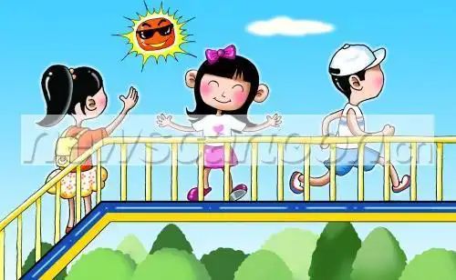 标题:   文明出行之过街走天桥 文明又健身